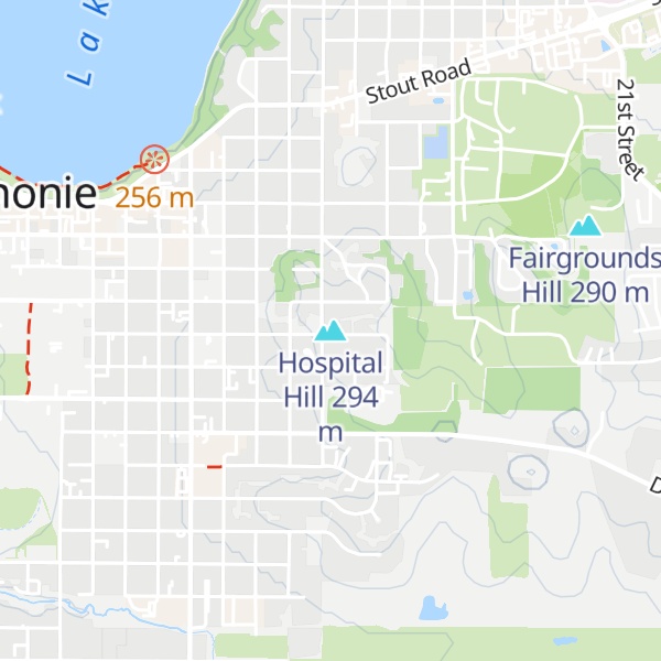 Map of Hospital Hill