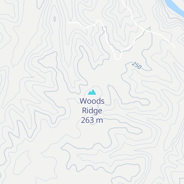 Map of Woods Ridge