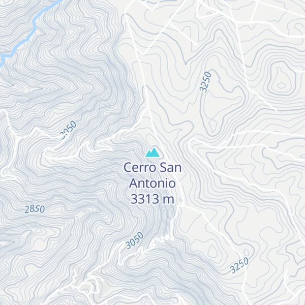 Map of Cerro San Antonio