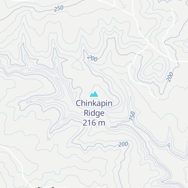 Map of Chinkapin Ridge