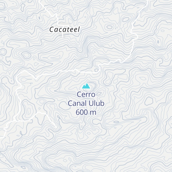 Map of Cerro Canal Ulub