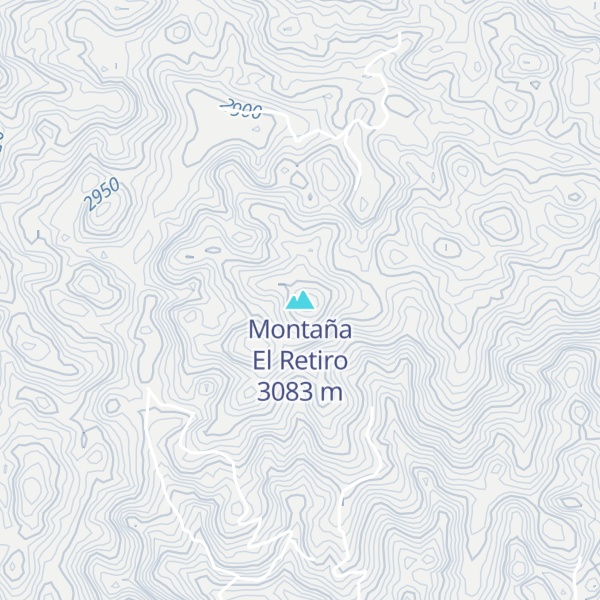 Map of Montaña El Retiro