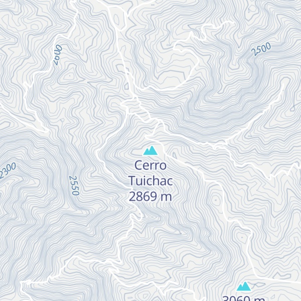 Map of Cerro Tuichac