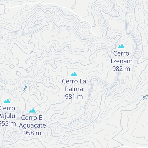 Map of Cerro La Palma