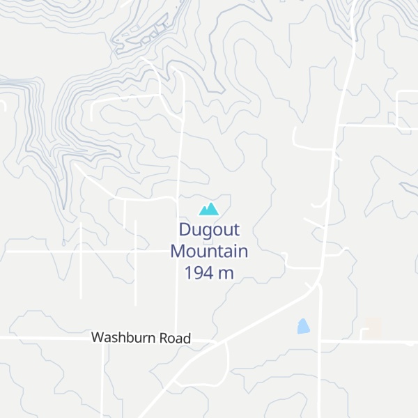 Map of Dugout Mountain