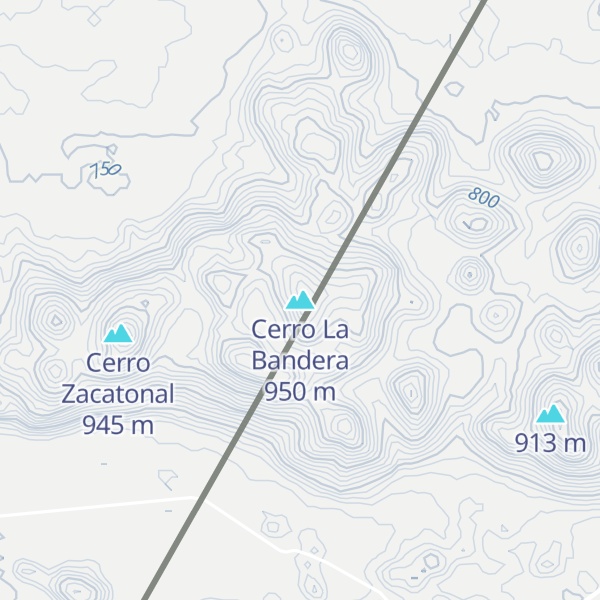 Map of Cerro La Bandera