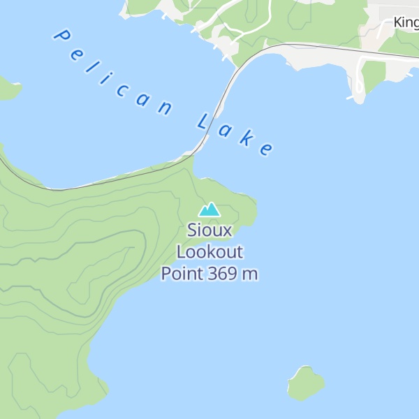 Map of Sioux Lookout Point