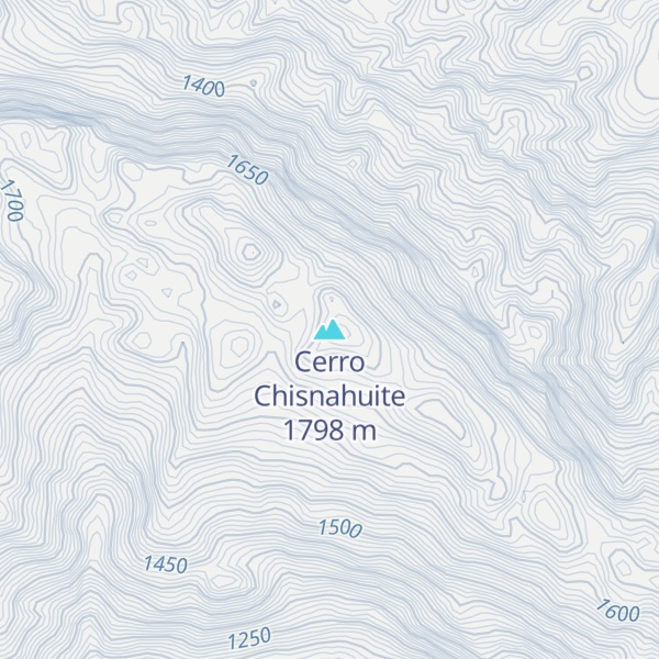 Map of Cerro Chisnahuite