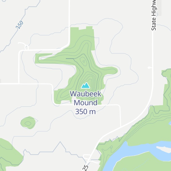 Map of Waubeek Mound