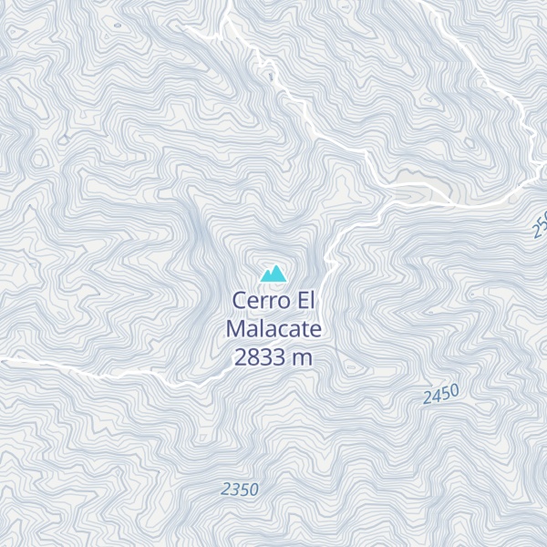 Map of Cerro El Malacate