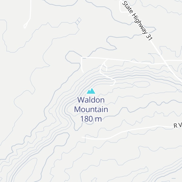 Map of Waldon Mountain