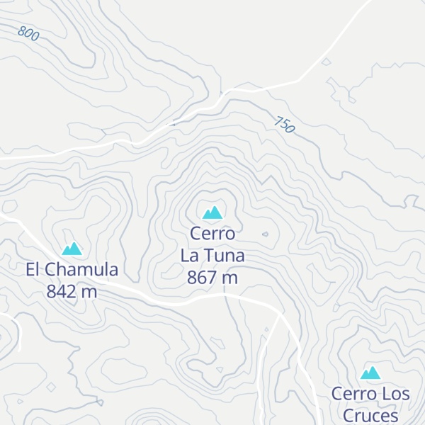 Map of Cerro La Tuna