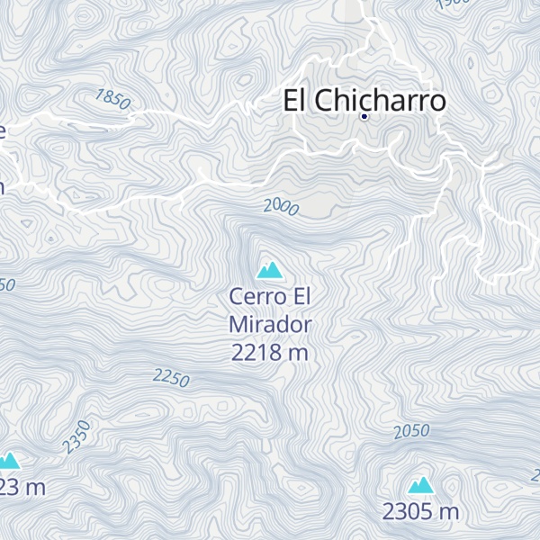 Map of Cerro El Mirador