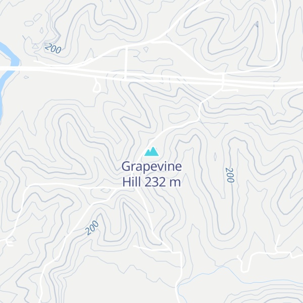 Map of Grapevine Hill