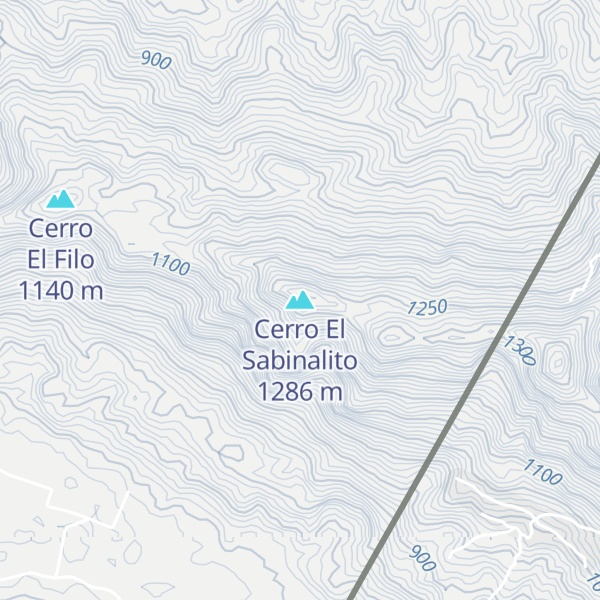 Map of Cerro El Sabinalito