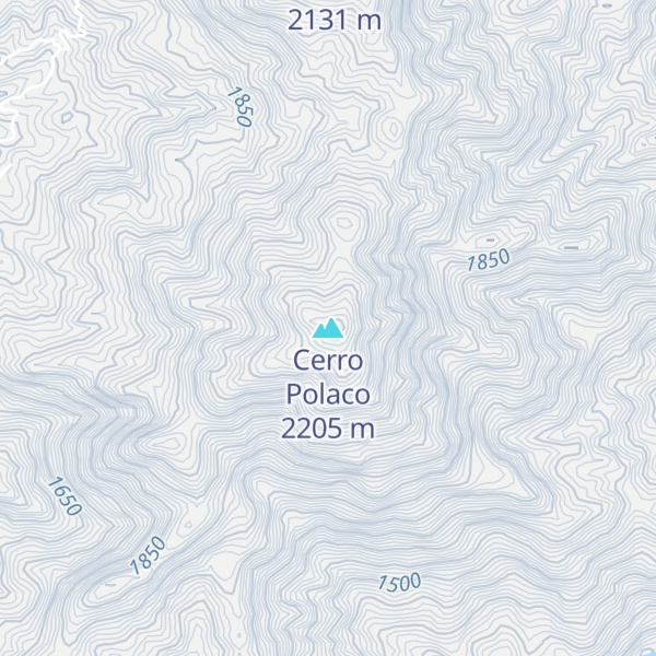 Map of Cerro Polaco