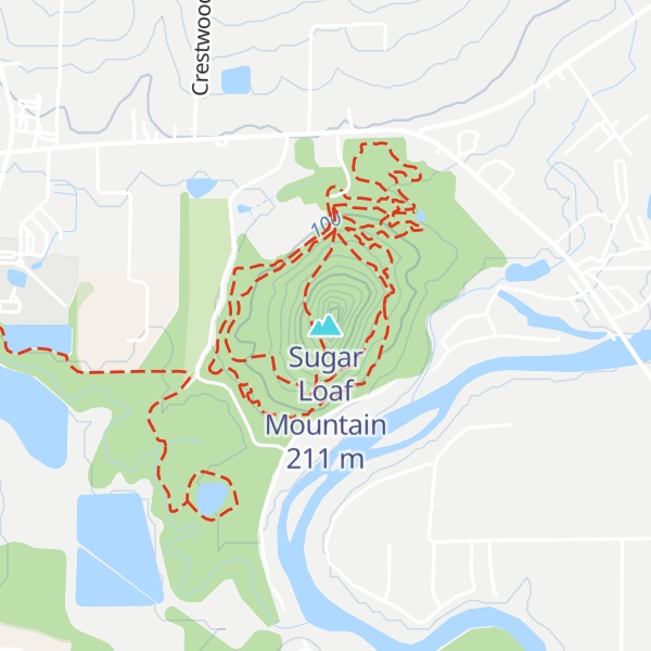 Map of Sugar Loaf Mountain