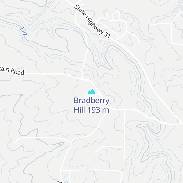 Map of Bradberry Hill