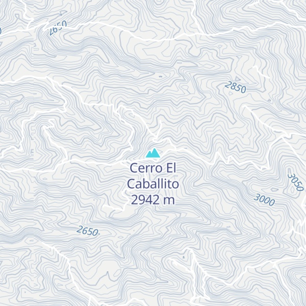 Map of Cerro El Caballito