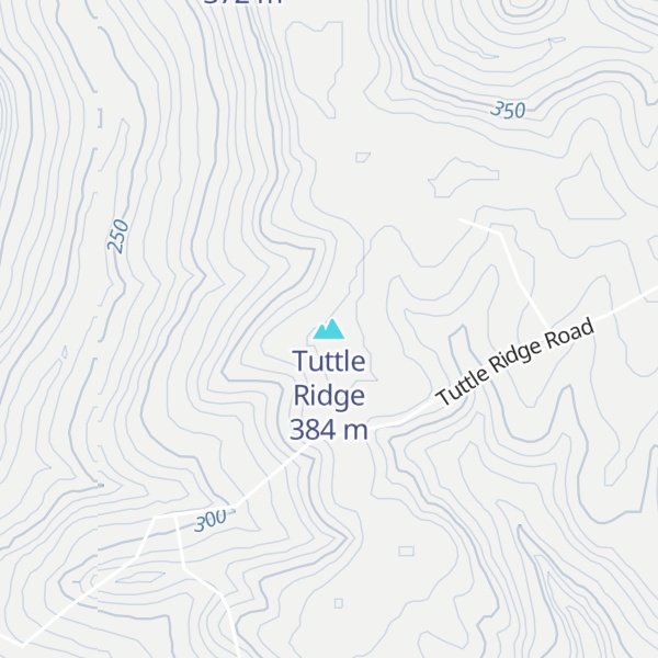 Map of Tuttle Ridge