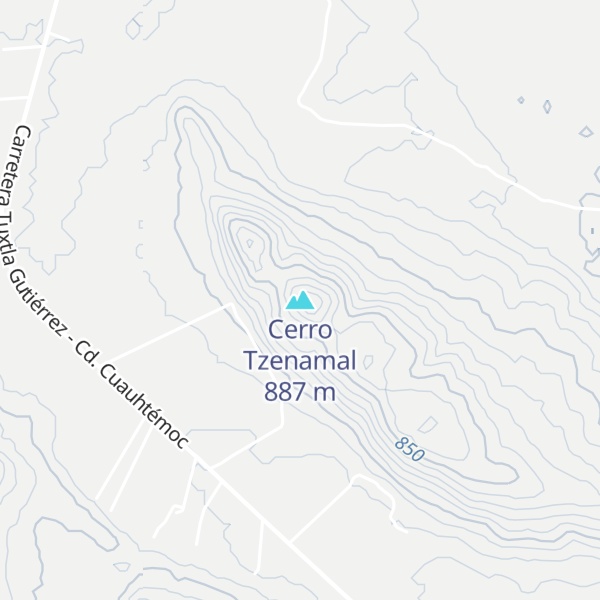 Map of Cerro Tzenamal