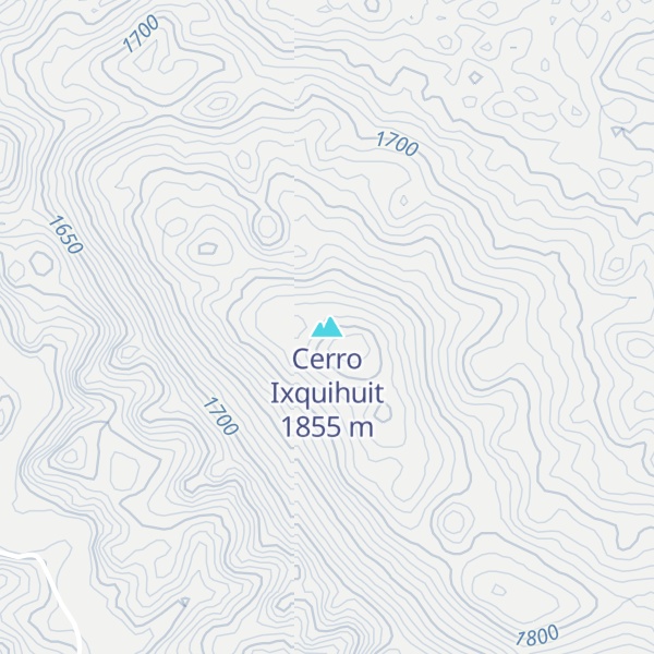 Map of Cerro Ixquihuit