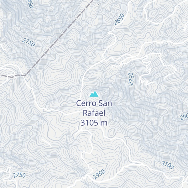 Map of Cerro San Rafael