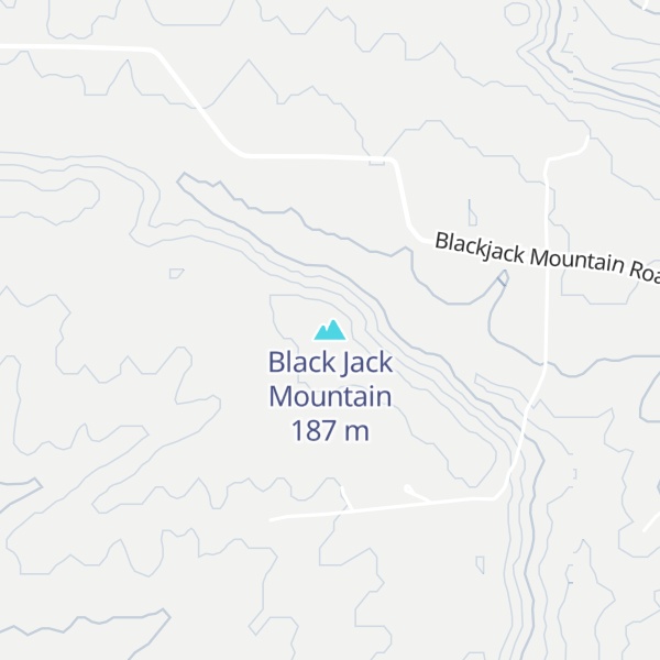 Map of Black Jack Mountain