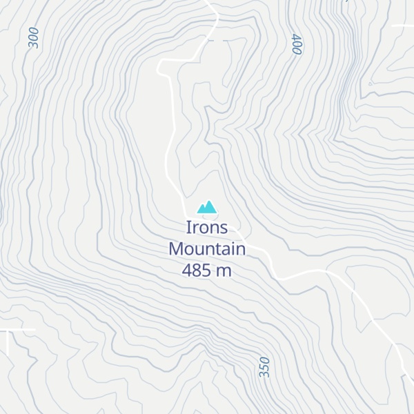 Map of Irons Mountain