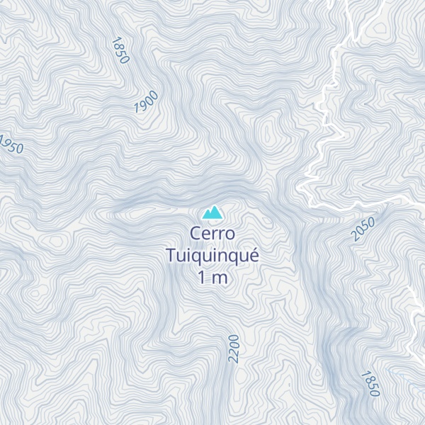 Map of Cerro Tuiquinqué