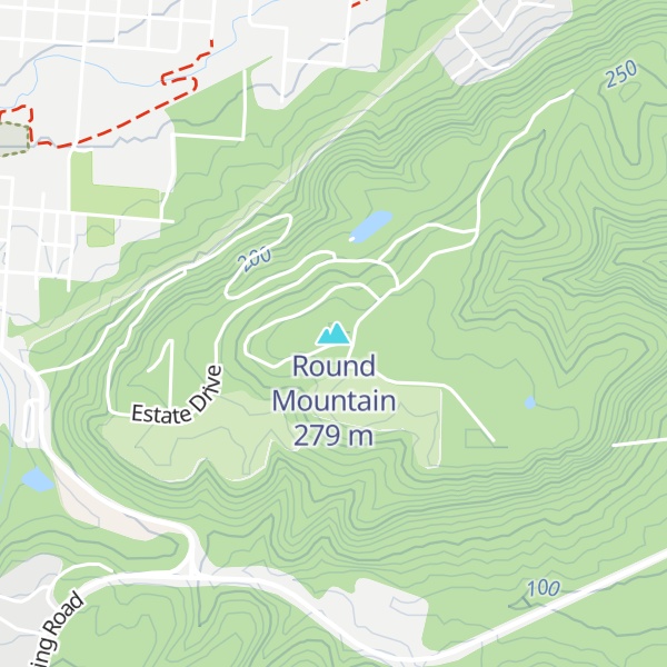 Map of Round Mountain
