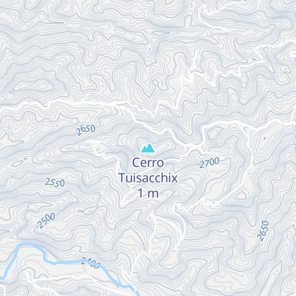 Map of Cerro Tuisacchix