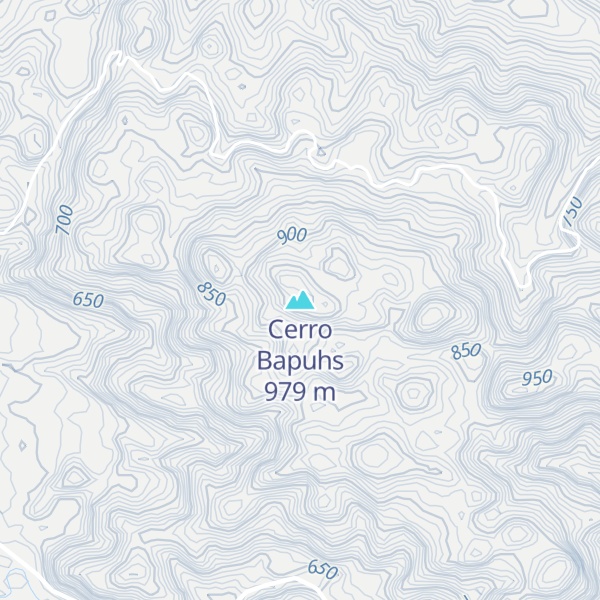 Map of Cerro Bapuhs
