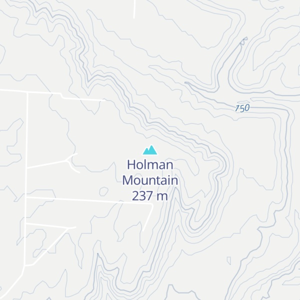 Map of Holman Mountain