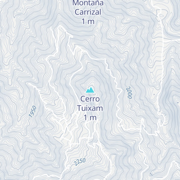 Map of Cerro Tuixam