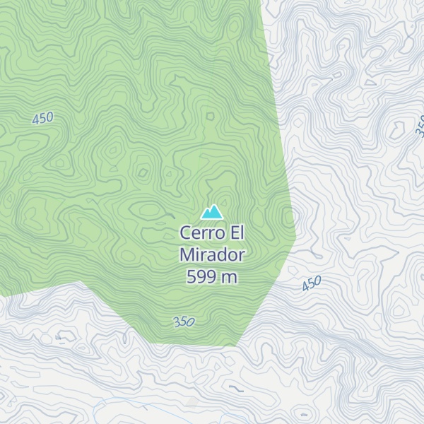 Map of Cerro El Mirador