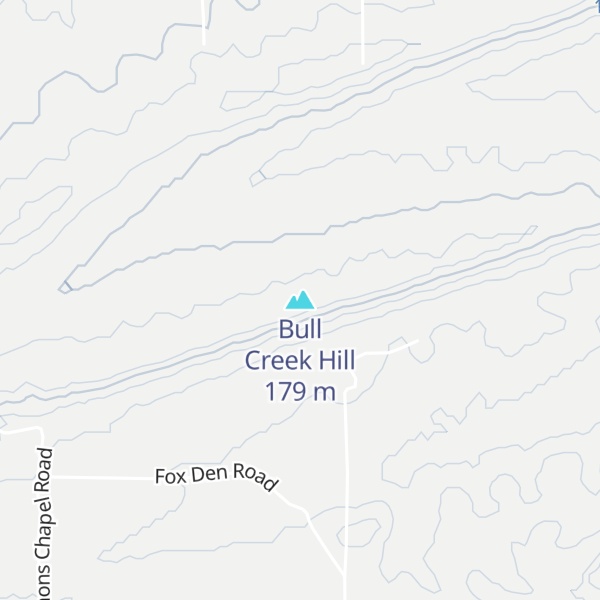 Map of Bull Creek Hill