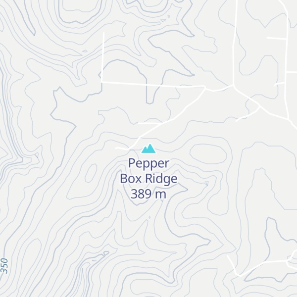 Map of Pepper Box Ridge