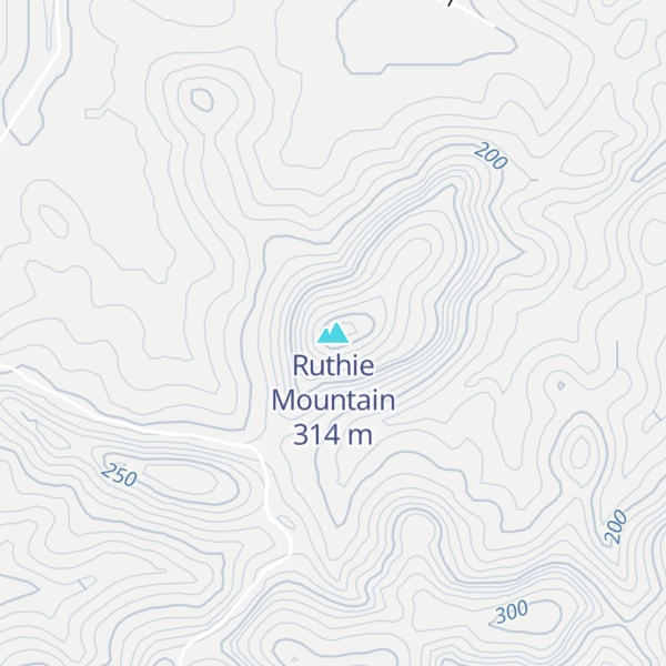 Map of Ruthie Mountain