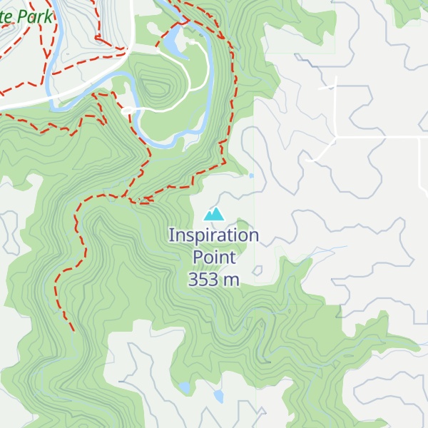 Map of Inspiration Point
