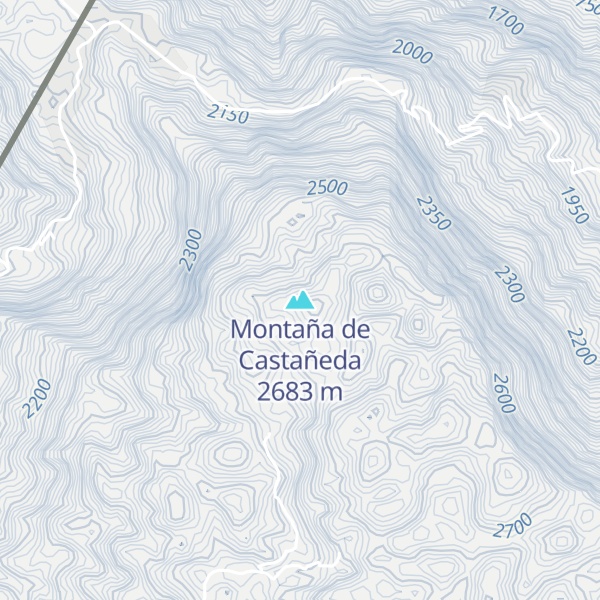 Map of Montaña de Castañeda