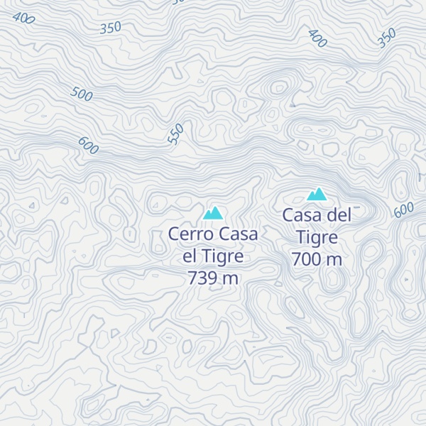 Map of Cerro Casa el Tigre