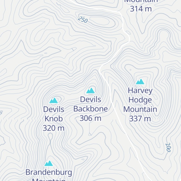 Map of Devils Backbone