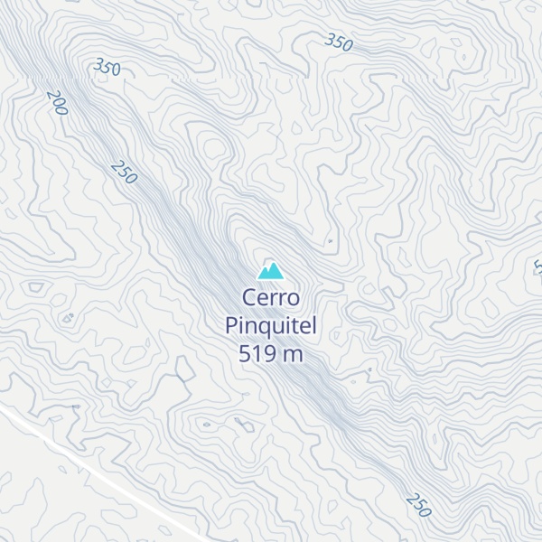 Map of Cerro Pinquitel