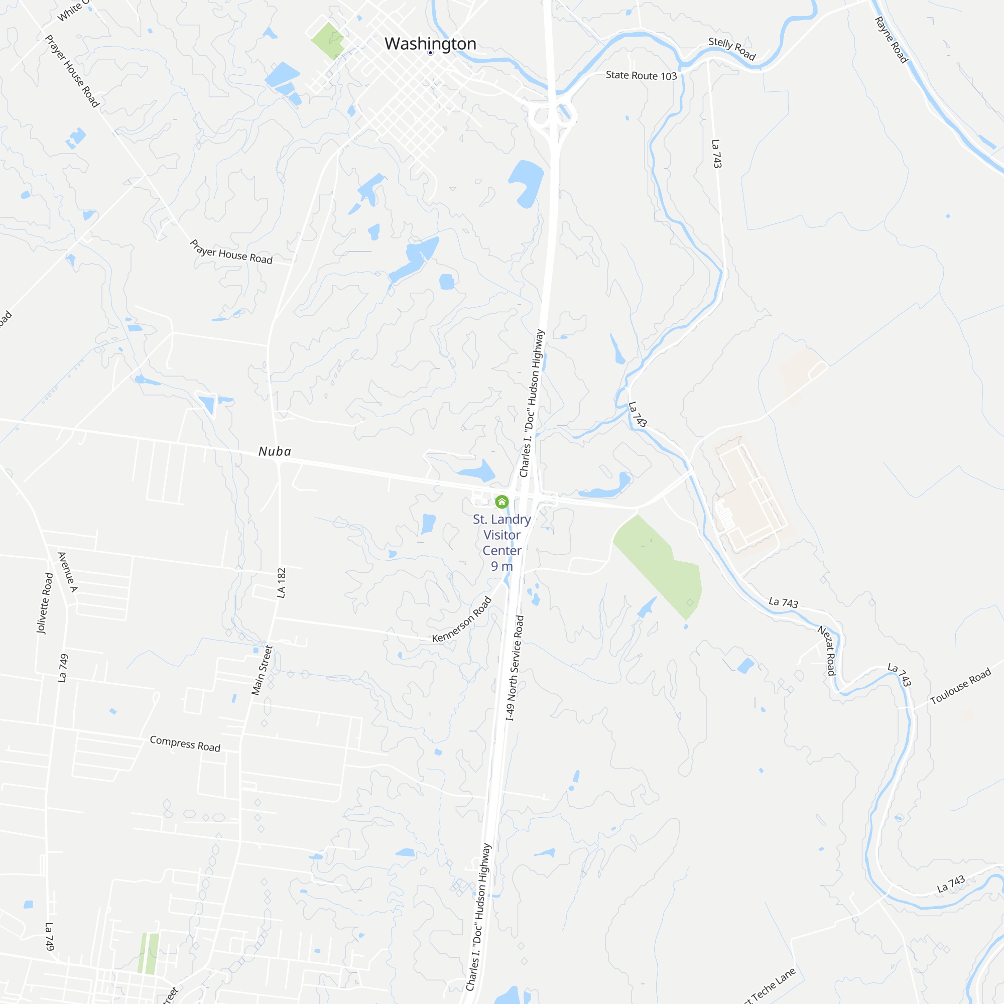 St. Landry Visitor Center map