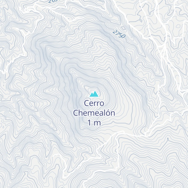 Map of Cerro Chemealón