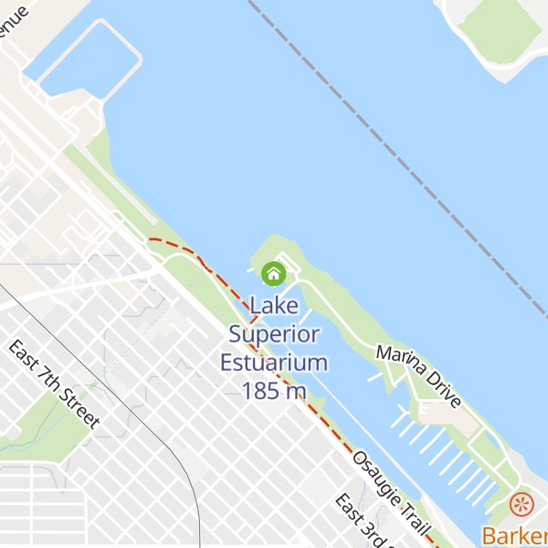 Map of Lake Superior Estuarium