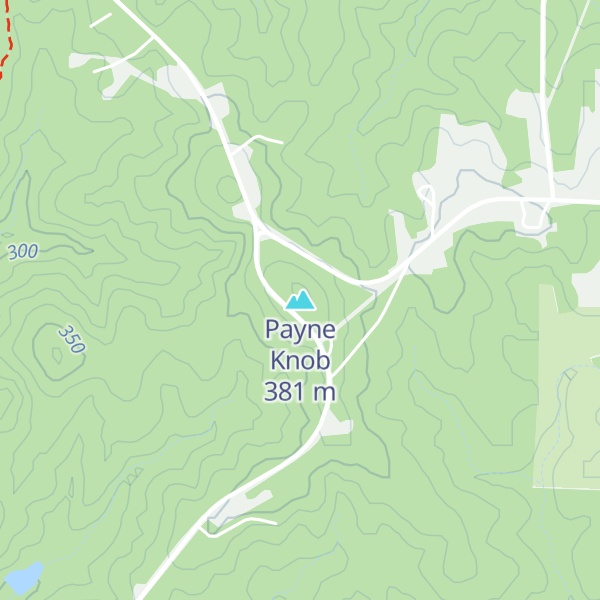 Map of Payne Knob