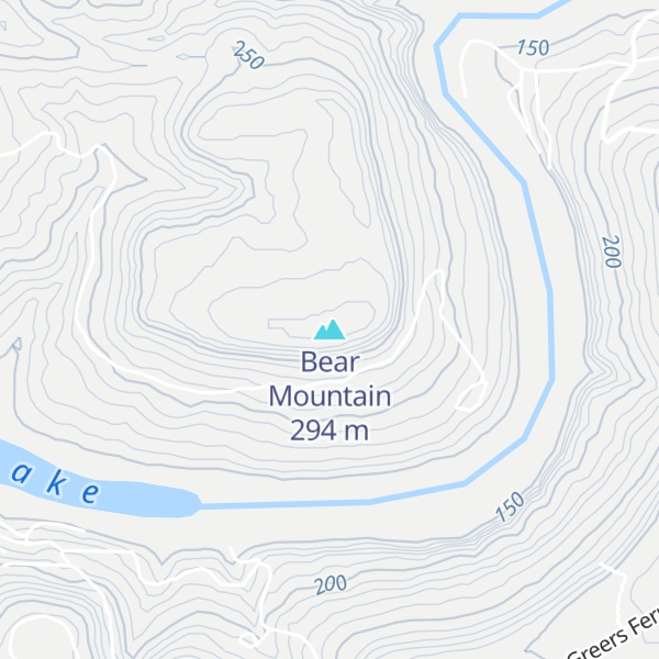 Map of Bear Mountain