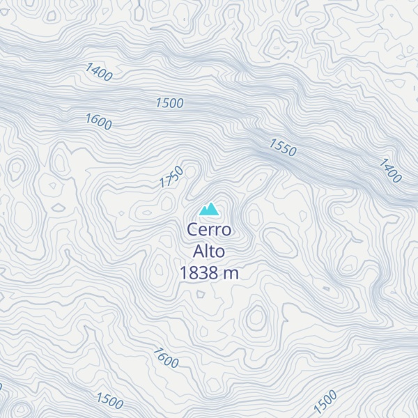 Map of Cerro Alto